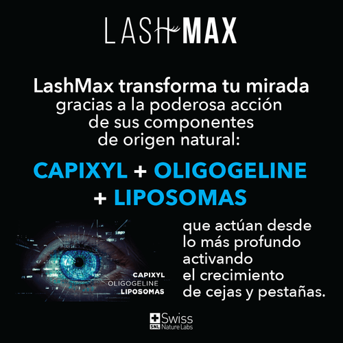 LashMax Serum Crecimiento Pestañas y Cejas